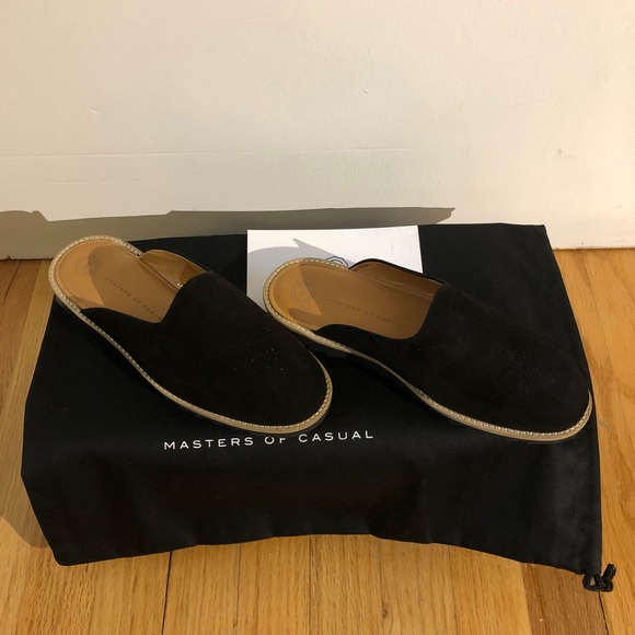 Suede Flats Slip On Mules - Picture 3 of 8